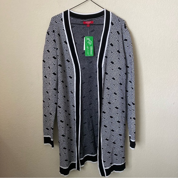 Guess Open Front Cachet Cardigan Sweater - Picture 2 of 6